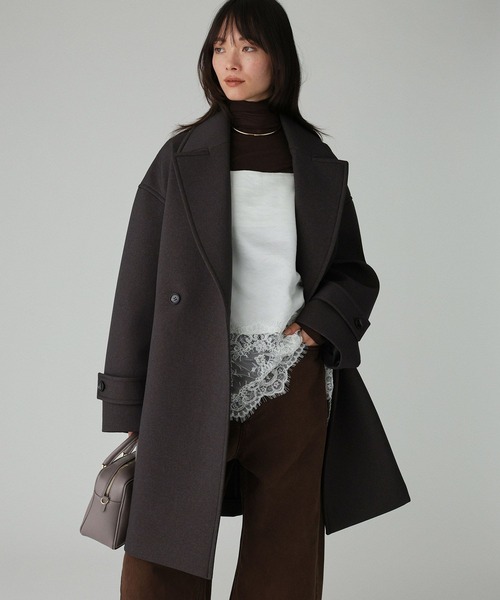 BABYLONE（バビロン） ピーコート pコート ボンディングジャケット