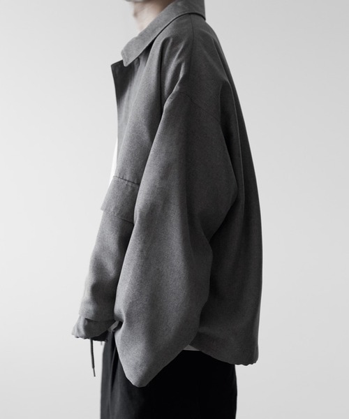 「RUUBON」 ジップアップブルゾン M グレー メンズ_画像4