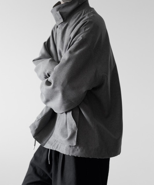 「RUUBON」 ジップアップブルゾン M グレー メンズ_画像6