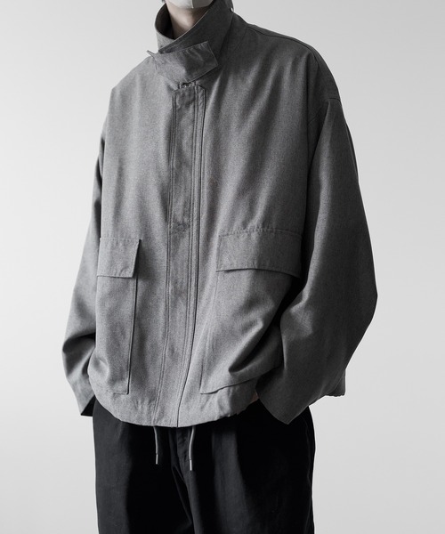「RUUBON」 ジップアップブルゾン M グレー メンズ_画像7