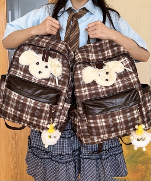 FREE STYLISTS デイバック リュック Y2K キュートな子犬デザイン
