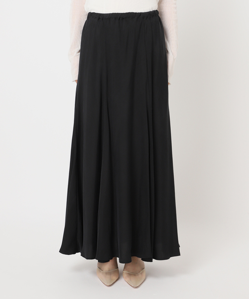 【新品未使用】Plage　Washable Fibril ロングスカート クロ plage スカート 「追加」Washable Fibril フレア : ZOZOTOWN Yahoo!店