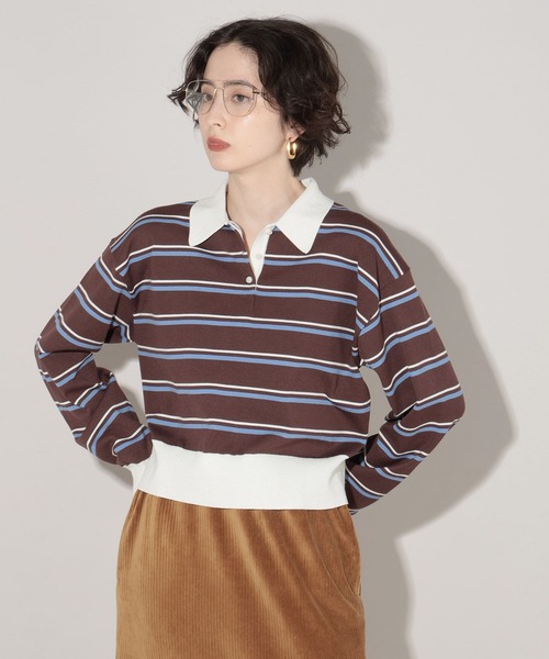 George's ニット セーター ラガーボーダーニット レディース