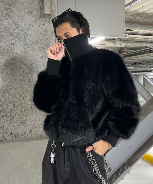 MandO（エムオー） ブルゾン アウター ハイネックファーブルゾン