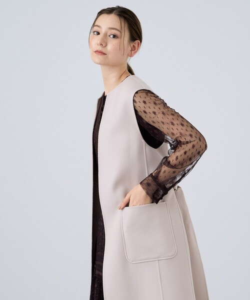 定価3.4万　未使用　ANAYI アナイ　ニット　ベスト　スパンコール　ベージュ ANAYI（アナイ） ベスト 36 ベージュ系その他 レディース : ZOZOTOWN