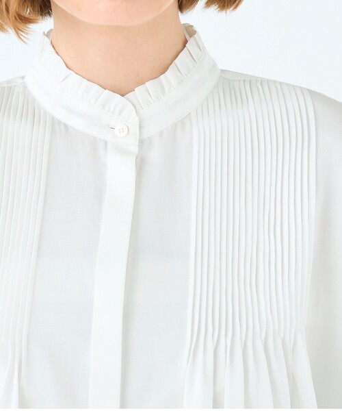 Ballsey（ボールジィ） ブラウス シャツ コットンシルクサテン