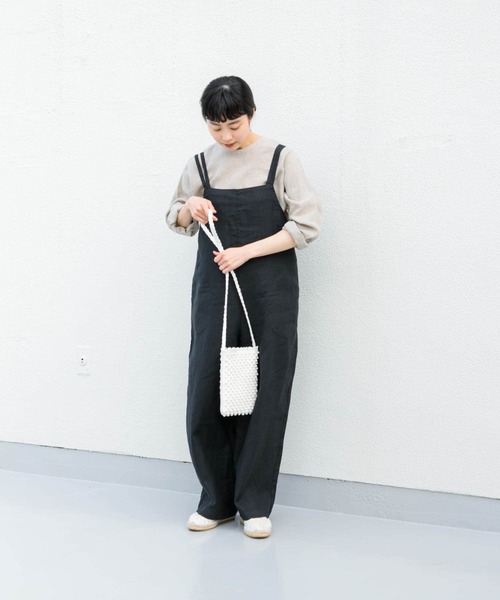 「かぐれ」 オーバーオール FREE ブラック レディース_8