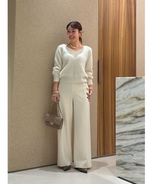 allureville（アルアバイル） パンツ 裏起毛マリンパンツ レディース