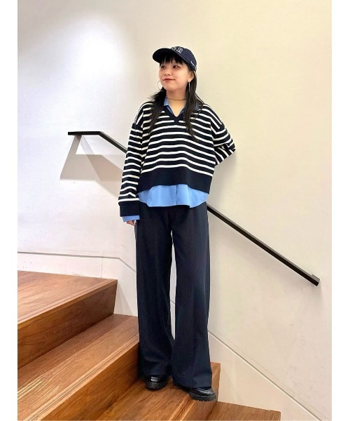 allureville（アルアバイル） パンツ 裏起毛マリンパンツ レディース