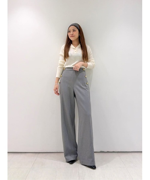 allureville（アルアバイル） パンツ 裏起毛マリンパンツ レディース