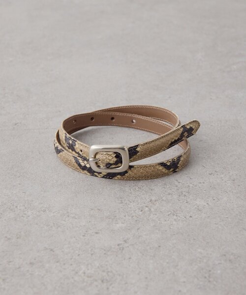 Whim Gazette（ウィム ガゼット） ベルト 「Hoaw.」型押しパイソン