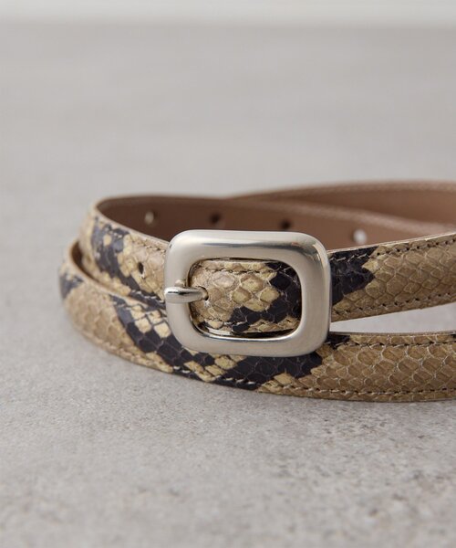Whim Gazette（ウィム ガゼット） ベルト 「Hoaw.」型押しパイソン
