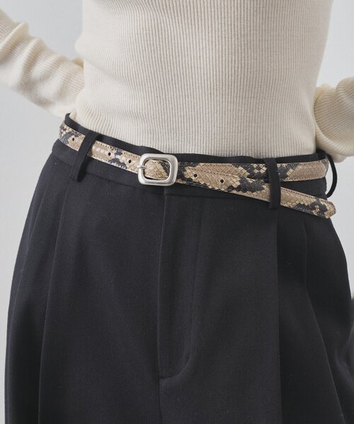 Whim Gazette（ウィム ガゼット） ベルト 「Hoaw.」型押しパイソン