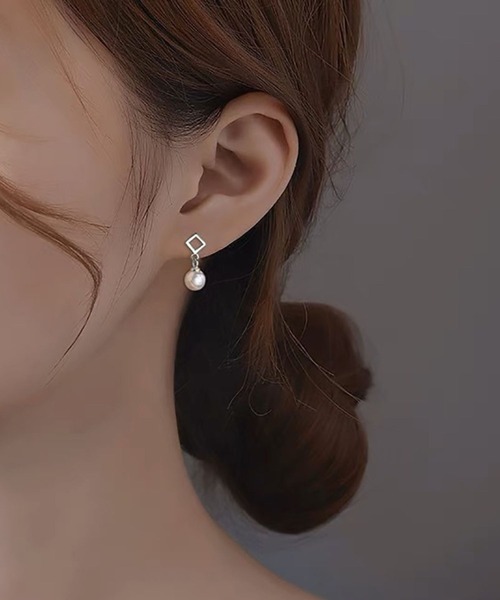 yu-ka パール ピアス YU-KA:クラシックドロップパールピアス Classic