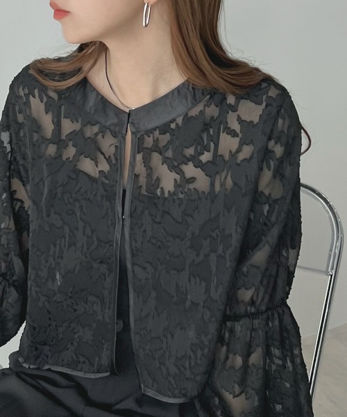 「Futier land」 長袖ブラウス LARGE アイボリー レディース_画像3