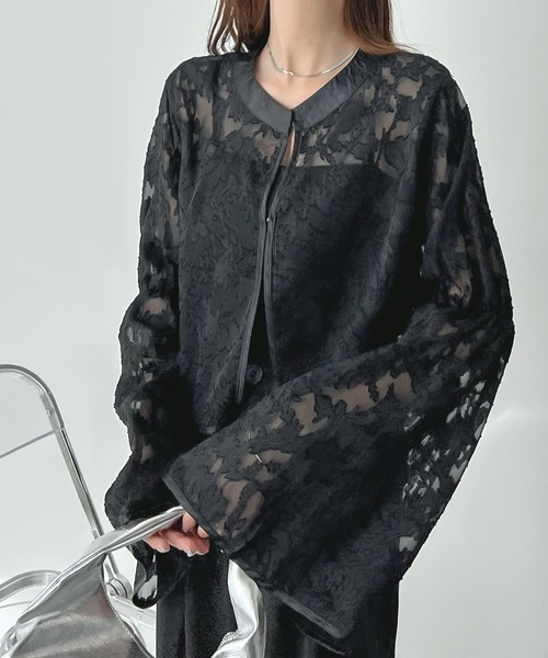 「Futier land」 長袖ブラウス LARGE アイボリー レディース_画像7