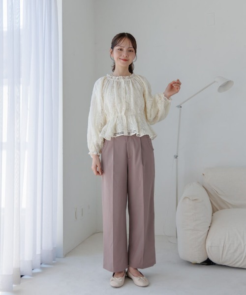 flower 長袖ブラウス FREE ピンク レディース : ZOZOTOWN Yahoo!店