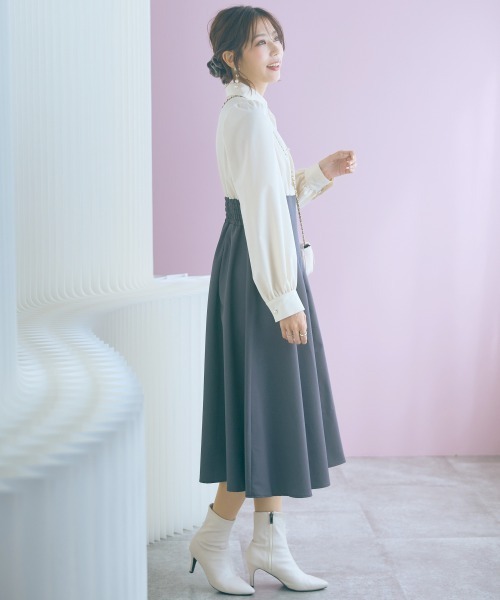 marun ドッキングワンピース marun（マルン） ワンピース 「大きいサイズ」ブラウスドッキング