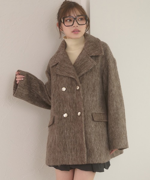 ［新品未使用］Neigeネージュ　コート Neige（ネージュ） ノーカラーコート コート スカラップAライン