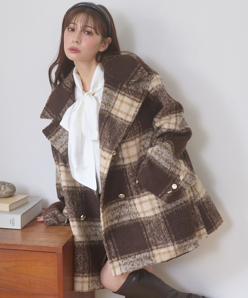 Ambre Neige（アンブルネージュ） コート チェスターコート shaggy