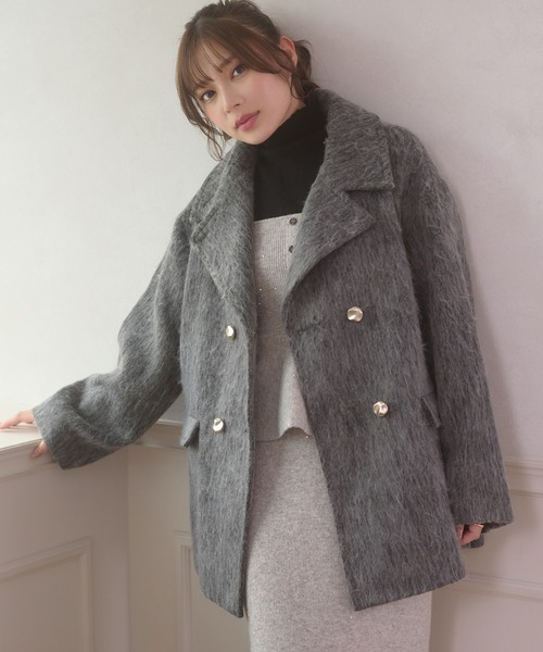 Ambre Neige（アンブルネージュ） コート チェスターコート shaggy