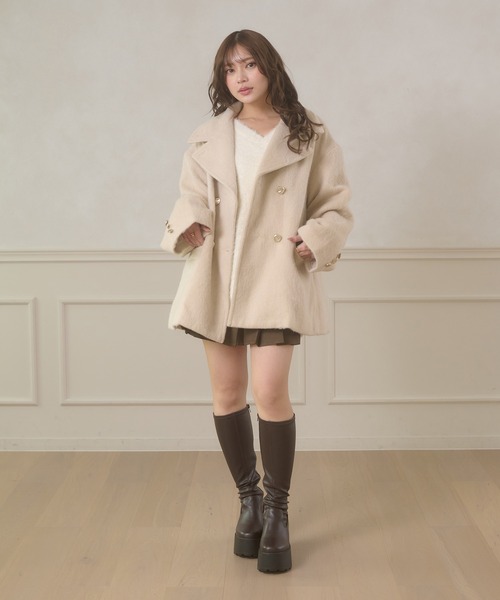 Ambre Neige（アンブルネージュ） コート チェスターコート shaggy