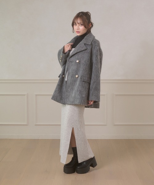 Ambre Neige（アンブルネージュ） コート チェスターコート shaggy