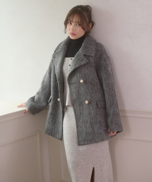 Ambre Neige（アンブルネージュ） コート チェスターコート shaggy