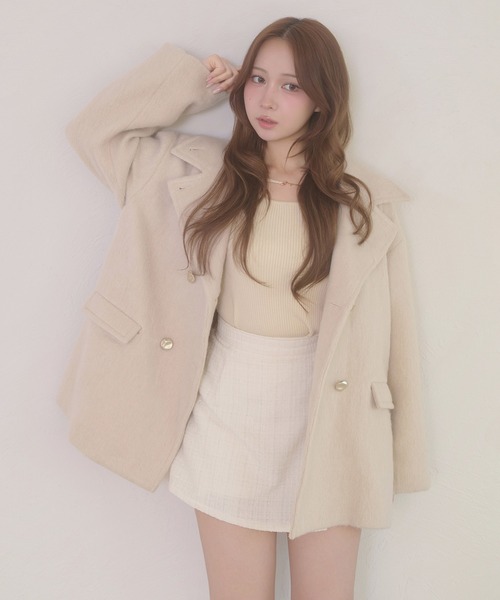 Ambre Neige（アンブルネージュ） コート チェスターコート shaggy