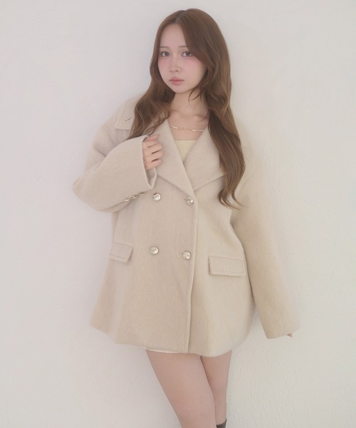 Ambre Neige（アンブルネージュ） コート チェスターコート shaggy