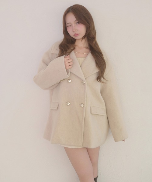 Ambre Neige（アンブルネージュ） コート チェスターコート shaggy