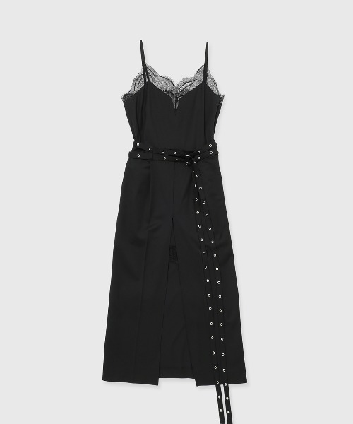 JOSE MOON(ジョゼムーン) ドレス LACE TRIM WOOL DRESS/レーストリム JOSE MOON(ジョゼムーン) ドレス LACE TRIM WOOL DRESS/レーストリム