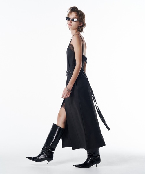 JOSE MOON（ジョゼムーン） ドレス LACE TRIM WOOL DRESS/レーストリム