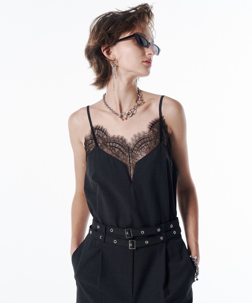 JOSE MOON（ジョゼムーン） ドレス LACE TRIM WOOL DRESS/レーストリム