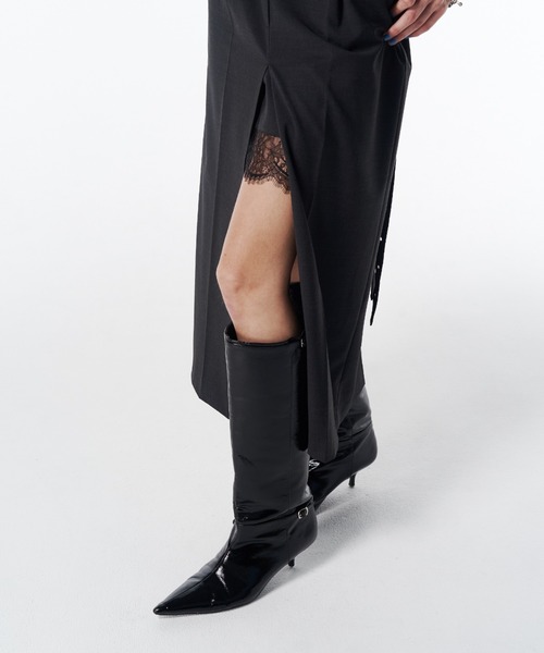 JOSE MOON（ジョゼムーン） ドレス LACE TRIM WOOL DRESS/レーストリム