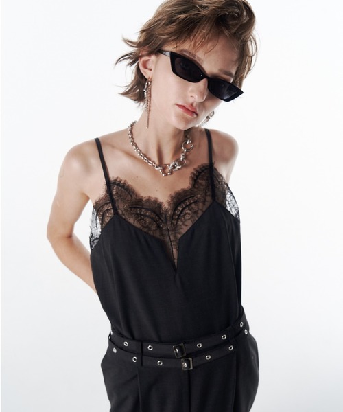 JOSE MOON（ジョゼムーン） ドレス LACE TRIM WOOL DRESS/レーストリム