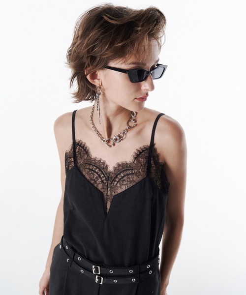 JOSE MOON（ジョゼムーン） ドレス LACE TRIM WOOL DRESS/レーストリム