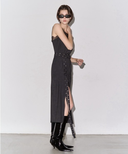 JOSE MOON（ジョゼムーン） ドレス LACE TRIM WOOL DRESS/レーストリム