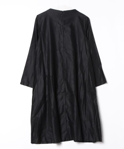 「conges payes ADIEU TRISTESSE」 長袖ワンピース - ブラック レディース_画像2