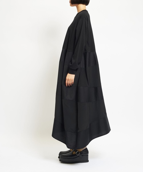 「gomme」 長袖ワンピース MEDIUM ブラック レディース_画像3