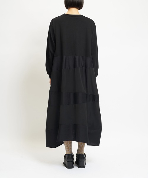 「gomme」 長袖ワンピース MEDIUM ブラック レディース_画像4