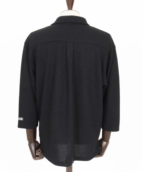 felkod（フィルコッド） 七分袖 シャツ ms6343-Waffle Mesh Tuck