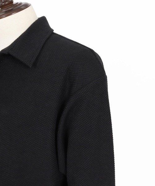 felkod（フィルコッド） 七分袖 シャツ ms6343-Waffle Mesh Tuck