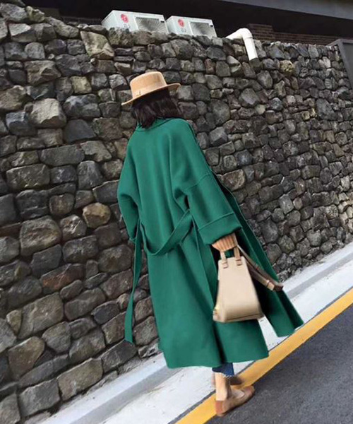 「Bifrost」 チェスターコート X-LARGE イエロー レディース_画像8