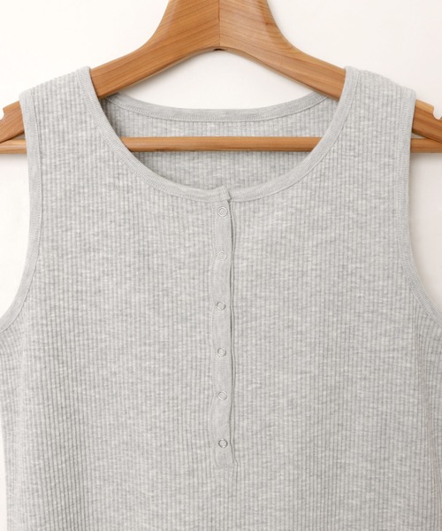 「andme」 「alma design」ノースリーブトップス M スミクロ レディース_画像8