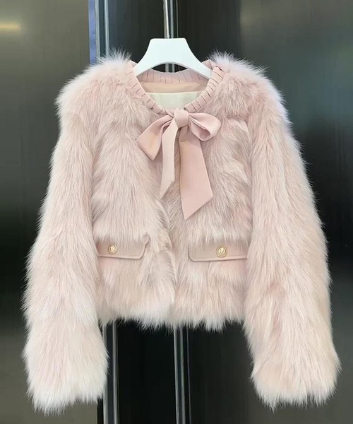MAISON DE THERESE（メゾン ド テレーズ） コート アウター キツネ毛