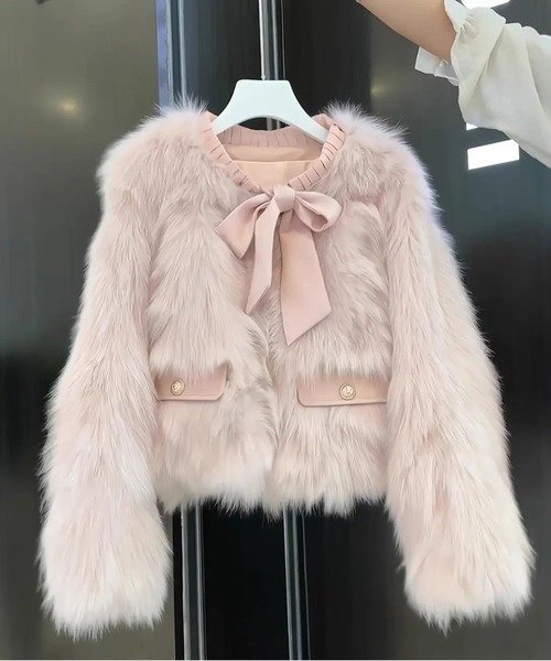 MAISON DE THERESE（メゾン ド テレーズ） コート アウター キツネ毛
