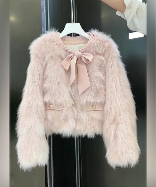 MAISON DE THERESE（メゾン ド テレーズ） コート アウター キツネ毛
