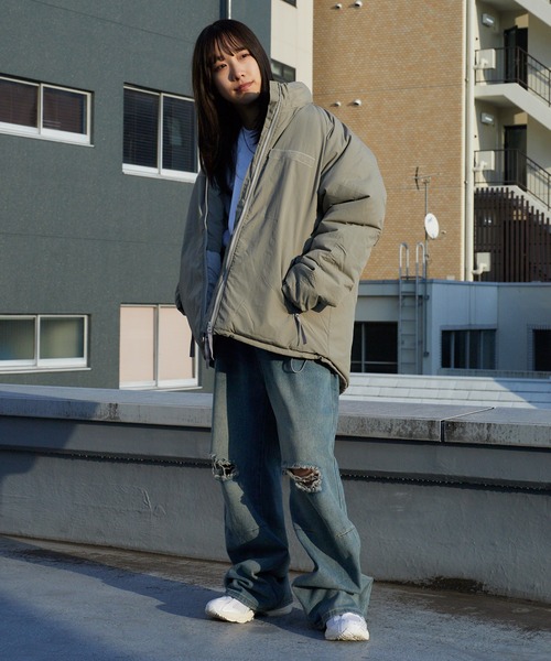 ノーカラーミリタリーブルゾン FREAK'S STORE（フリークスストア）の「限定展開 ビッグシルエット