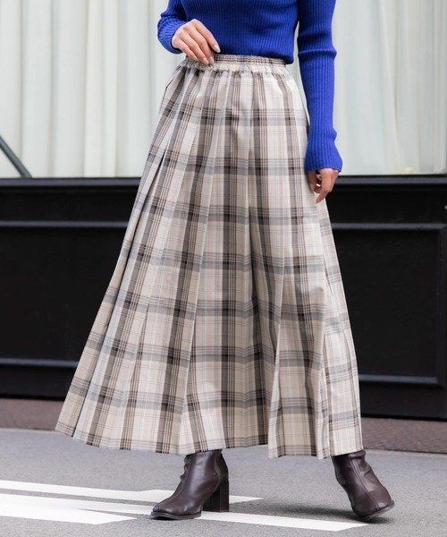 SENSE OF PLACE by URBAN RESEARCH プリーツスカート ONE グレー系